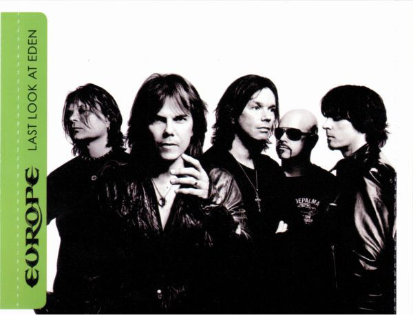 Europe  Last Look At Eden; Limited Edition : Back + Inlay